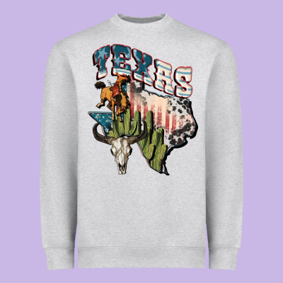 Texas 4th Of July Heavyweight Sweatshirt Designed By Fadigitalartstudio