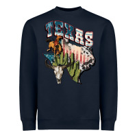 Navy Texas 4th of July Heavyweight Sweatshirt - FaDigitalArtStudio