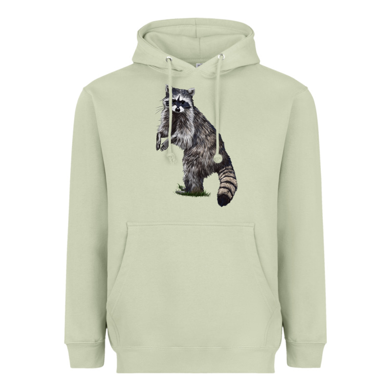 Raccoon Illustrations Heavyweight Hoodie by LillyAllenDesigns | Teevron