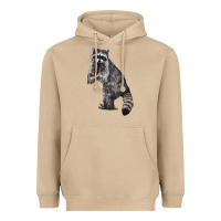 Mushroom Raccoon Illustrations Heavyweight Hoodie - LillyAllenDesigns