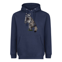 Navy Raccoon Illustrations Heavyweight Hoodie - LillyAllenDesigns