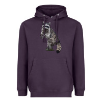 Plum Raccoon Illustrations Heavyweight Hoodie - LillyAllenDesigns