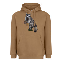 Toasted Coconut Raccoon Illustrations Heavyweight Hoodie - LillyAllenDesigns