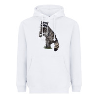 White Raccoon Illustrations Heavyweight Hoodie - LillyAllenDesigns