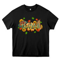Black thankful pumpkins Heavy Core Tee - MaliasSmallBusiness