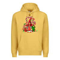 Antique Gold christmas  gnomes Premium Hoodie - FaDigitalArtStudio