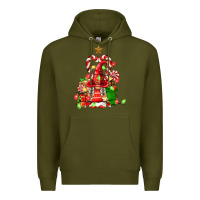 Army Green christmas  gnomes Premium Hoodie - FaDigitalArtStudio