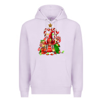 Lilac christmas  gnomes Premium Hoodie - FaDigitalArtStudio