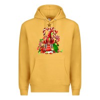 Mustard christmas  gnomes Premium Hoodie - FaDigitalArtStudio