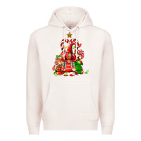 Pale Pink christmas  gnomes Premium Hoodie - FaDigitalArtStudio