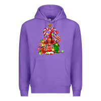 Purple christmas  gnomes Premium Hoodie - FaDigitalArtStudio