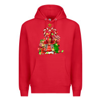 Red christmas  gnomes Premium Hoodie - FaDigitalArtStudio