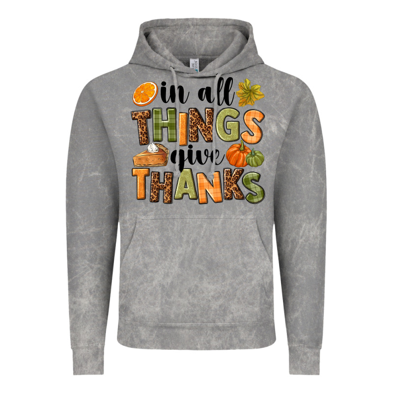 In All Things Give Thanks Vintage Hoodie by NancyCooperArtShop | Teevron