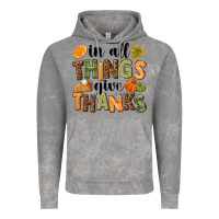 Cloud Rock In all things give thanks Vintage Hoodie - NancyCooperArtShop