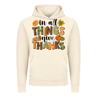Vintage Artic In all things give thanks Vintage Hoodie - NancyCooperArtShop