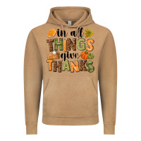 Vintage Camel In all things give thanks Vintage Hoodie - NancyCooperArtShop