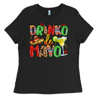 Black drinko de mayo Ladies Tee - LillyAllenDesigns