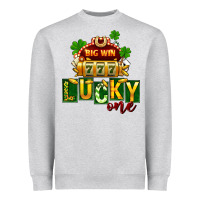 Heather Grey St. Patrick's lucky one Heavyweight Sweatshirt - FaDigitalArtStudio