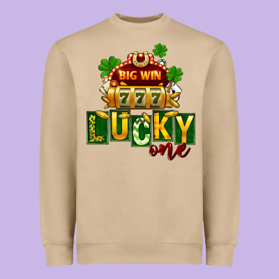 St. Patrick's Lucky One Heavyweight Sweatshirt Designed By Fadigitalartstudio