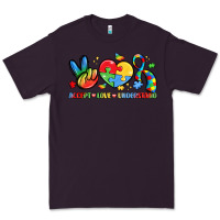 Plum accept love understand Premium Tee - LillyAllenDesigns