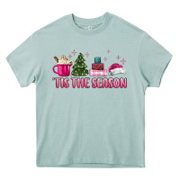 Arona tis the season pink christmas Heavy Core Tee - MaliasSmallBusiness