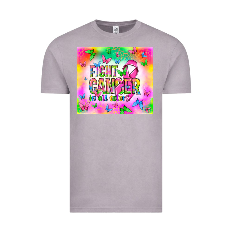 Fight Cancer In All Colors Vintage Tee by NancyCooperArtShop | Teevron