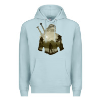 Blue Mist the witcher geralt hero sword companion minima list illusion art Premium Hoodie - tuanDangUi