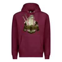 Burgundy the witcher geralt hero sword companion minima list illusion art Premium Hoodie - tuanDangUi