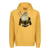 Mustard the witcher geralt hero sword companion minima list illusion art Premium Hoodie - tuanDangUi