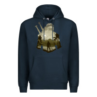 Navy the witcher geralt hero sword companion minima list illusion art Premium Hoodie - tuanDangUi