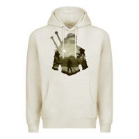 The Witcher Geralt Hero Sword Companion Minima List Illusion Art Premium Hoodie | Teevron