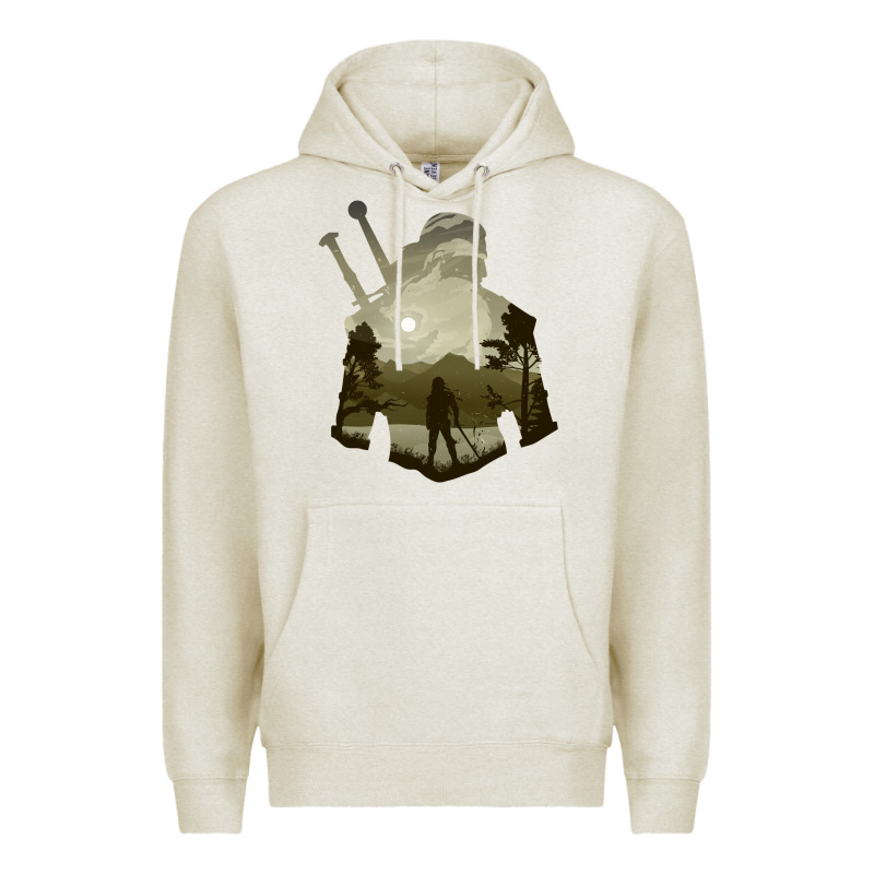 The Witcher Geralt Hero Sword Companion Minima List Illusion Art Premium Hoodie by tuanDangUi | Teevron