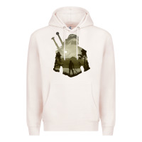 Pale Pink the witcher geralt hero sword companion minima list illusion art Premium Hoodie - tuanDangUi