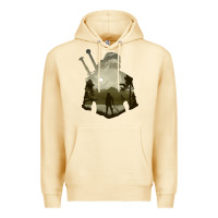 Pina Colada the witcher geralt hero sword companion minima list illusion art Premium Hoodie - tuanDangUi