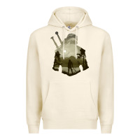 Tofu the witcher geralt hero sword companion minima list illusion art Premium Hoodie - tuanDangUi