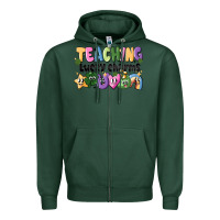 Sports Green Teaching Lucky Charms Zipper Hoodie - CowhideDigitalArt