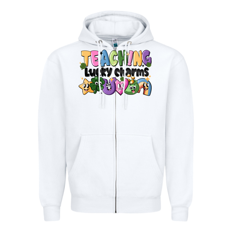 Teaching Lucky Charms Zipper Hoodie by CowhideDigitalArt | Teevron