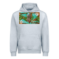 Heather Grey koala cup Urban Hoodie - BarkalooDesign