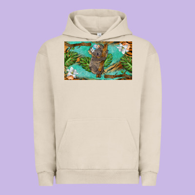 Koala Cup Urban Hoodie Designed By Barkaloodesign