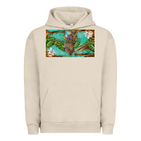 Pigment French Oak koala cup Urban Hoodie - BarkalooDesign