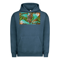 Pigment Midnight Navy koala cup Urban Hoodie - BarkalooDesign