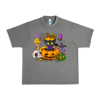 Tornado Black cat pumpkin Urban Heavy Tee - NancyCooperArtShop