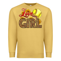 Love My Girl Softball Premium Sweatshirt | Teevron