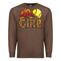 Chestnut Love My Girl Softball Premium Sweatshirt - LillyAllenDesigns