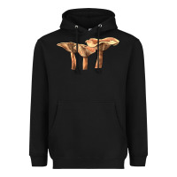 Black lactarius rufus mushroom Heavyweight Hoodie - LillyAllenDesigns