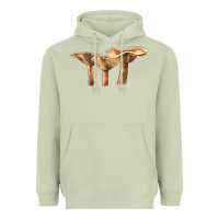 Matcha lactarius rufus mushroom Heavyweight Hoodie - LillyAllenDesigns