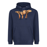 Navy lactarius rufus mushroom Heavyweight Hoodie - LillyAllenDesigns