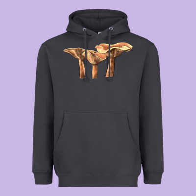 Lactarius Rufus Mushroom Heavyweight Hoodie Designed By Lillyallendesigns