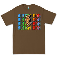 Cacao autism mom lightning bolt Premium Tee - LillyAllenDesigns