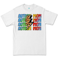 White autism mom lightning bolt Premium Tee - LillyAllenDesigns
